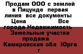 Продам ООО с землей в Пицунде, первая линия, все документы › Цена ­ 9 000 000 - Все города Недвижимость » Земельные участки продажа   . Кемеровская обл.,Юрга г.